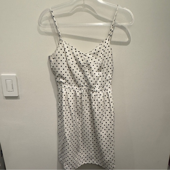 J.Crew Polka Dot Spaghetti Strap Dress Size 4 - Picture 2 of 10
